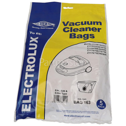 E44 Dust Bag (Pack Of 5) - BAG163