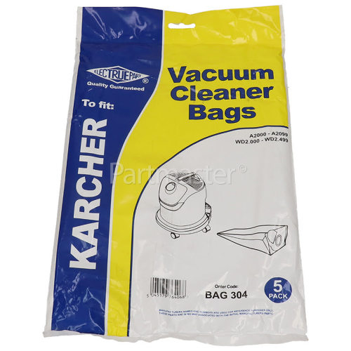 Karcher Dust Bags (Pack Of 5) - BAG304