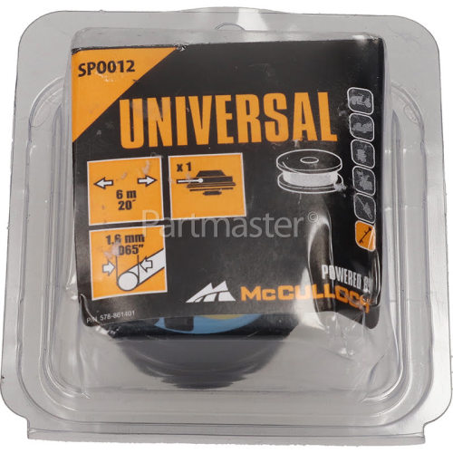 Universal Powered By McCulloch SPO012 Spool & Line