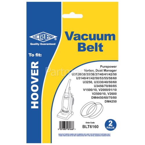 Hoover V17 Vacuum Cleaner Agitator Belt (Pack Of 2)