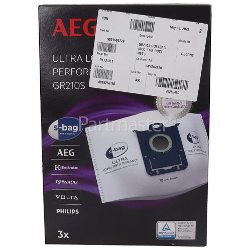 Electrolux Group GR210 Vacuum Bag