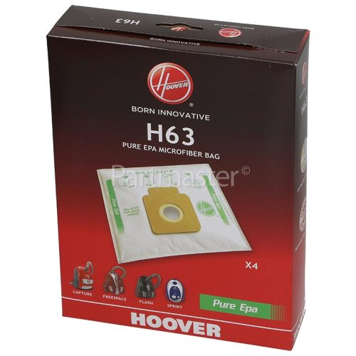 Hoover H63 Pure Hepa Filtration Bags (Box Of 4)