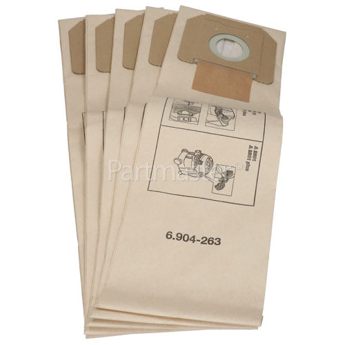 Karcher A2801 Plus Dust Bags & Micro Filter (Pack Of 5)