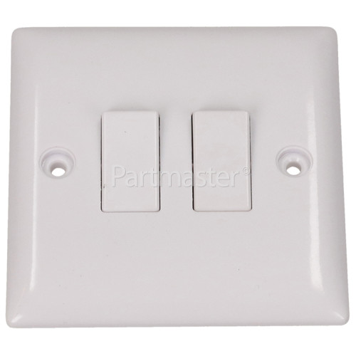 Wellco Slimline 2 Gang 2 Way Light Switch