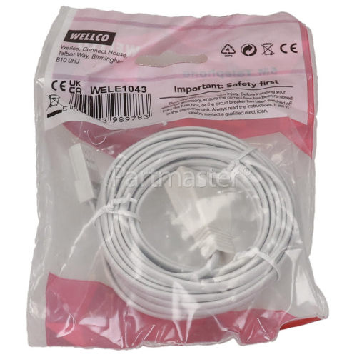 Wellco 5m Telephone Extension Lead