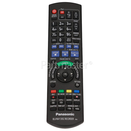 Panasonic N2QAYB000462 DVD Recorder Remote Control www.partmaster.co.uk