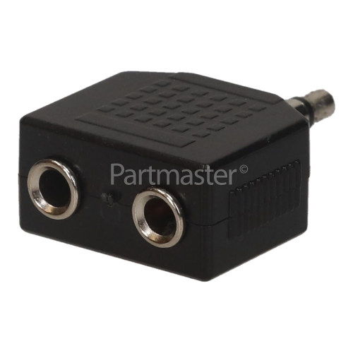 Universal 3.5mm Stereo Jack Plug To 2 X 3.5mm Stereo Jack Sockets