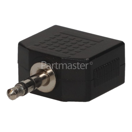 Universal 3.5mm Stereo Jack Plug To 2 X 3.5mm Stereo Jack Sockets