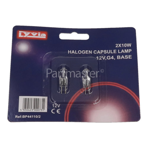 Lyvia 10W G4 Halogen Lamp - Pack Of 2