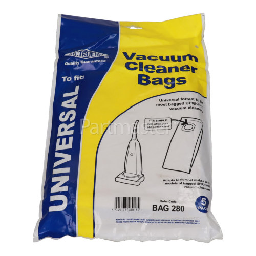 Universal Upright Vacuum Adaptor Bag (Pack Of 5) - BAG280