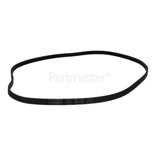 WMA520S Poly-Vee Drive Belt - 1260J5 : Also Fits Hisense WFGE80141VM Etc.