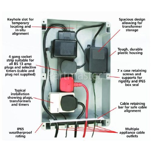 Time Guard Weathersafe Multi-Connector Box