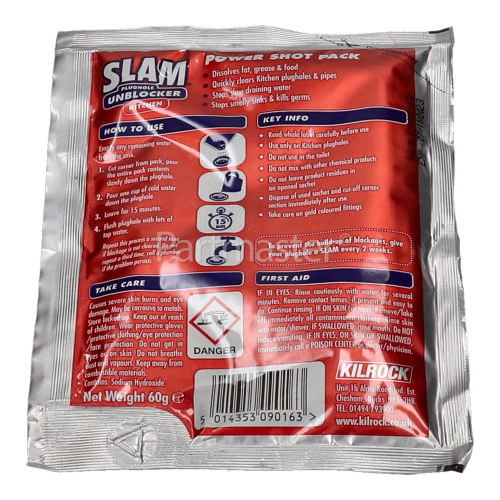 Kilrock Kilrock SLAM Kitchen Drain Unblocker - 60g Sachet