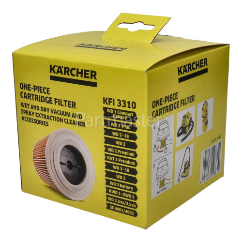 Kärcher A2054 ME Vacuum Cleaner Wet & Dry Cartridge Filter