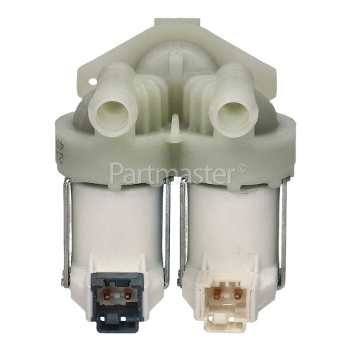 Beko Cold Water Double Inlet Solenoid Valve : 180Deg. With 12 Bore Outlets & Protected (push) Connectors