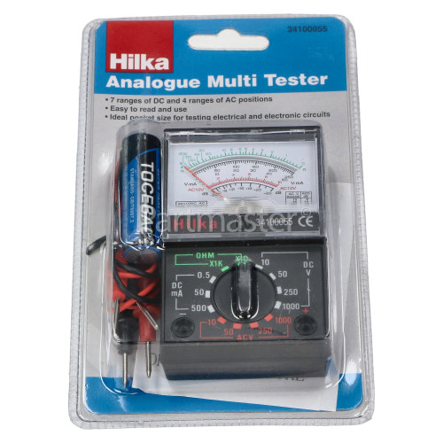 AC/DC Analogue Multimeter 1000V 0.5 - 500mA (workshop Safety) PPE