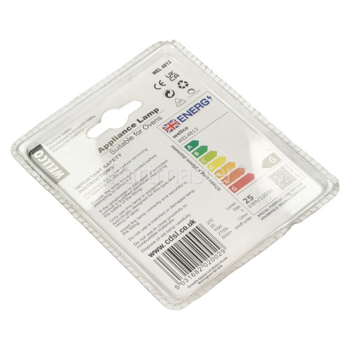 Condor Universal 25W Oven Lamp SES/E14 240V