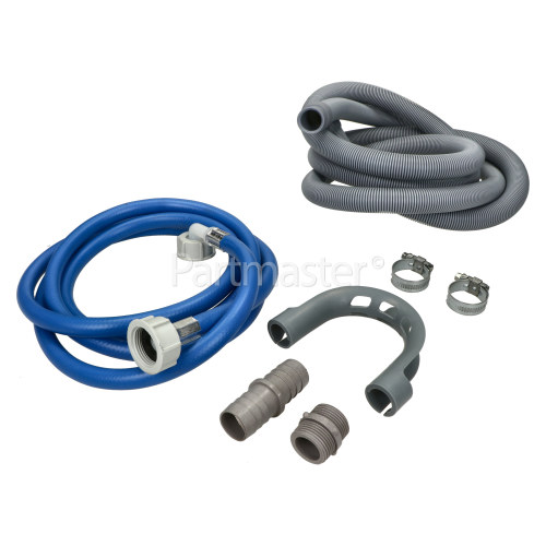 Moffat 2.5Mtr. Universal Washing Machine Cold Fill Hose & Drain Outlet Hose Extension 22mm / 29mmKit