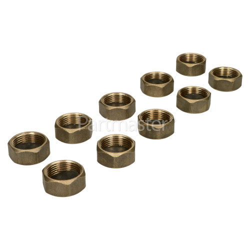 End Of Line Tap Compression Blanking Cover Cap Nut (Box Of 10) : Size : 3/4 Inch
