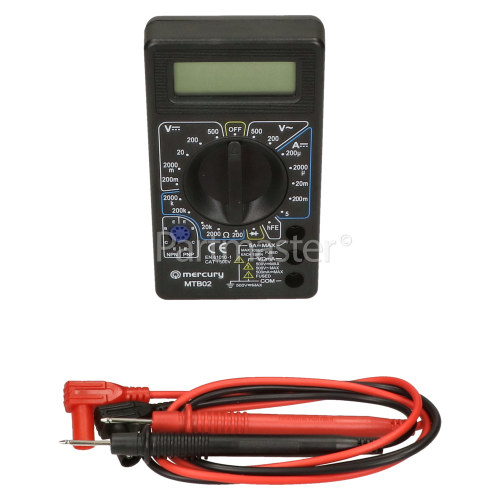 Mercury AC/DC Digital Multimeter / Tester (workshop) 500V 20mA-200mA