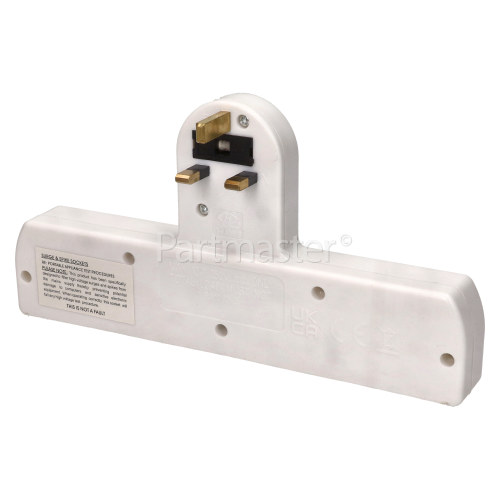 Universal 1 To 4 Gang Surge Plug Convertor - UK Plug