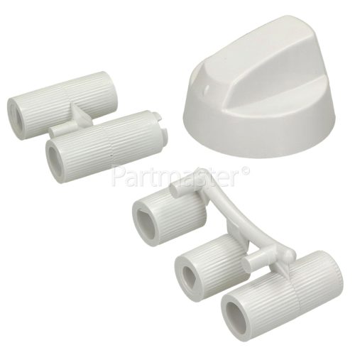 Universal Multifit Cooker Control Knob - White