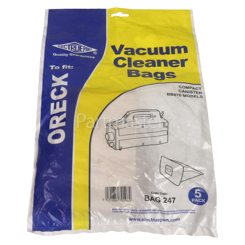 Oreck DW Dust Bag (Pack Of 5) - BAG247