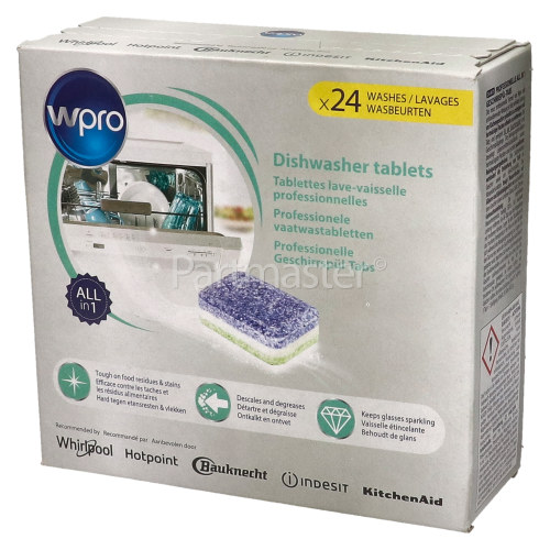 Wpro Powerpro Dishwasher Tablets (Box Of 24)