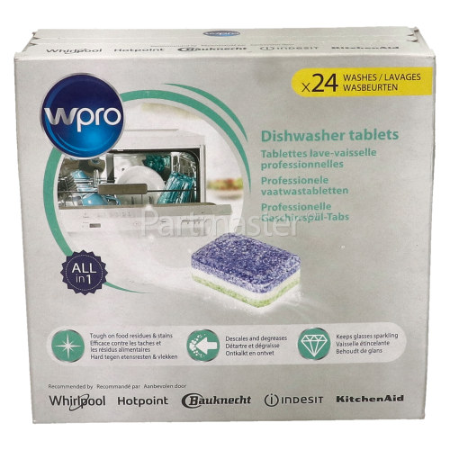 Wpro Powerpro Dishwasher Tablets (Box Of 24)