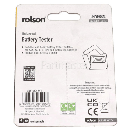 Rolson Universal Battery Tester