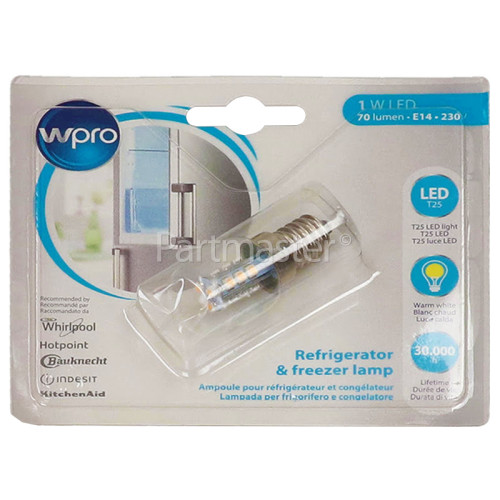 Wpro 1W LED Fridge SES/E14 230V