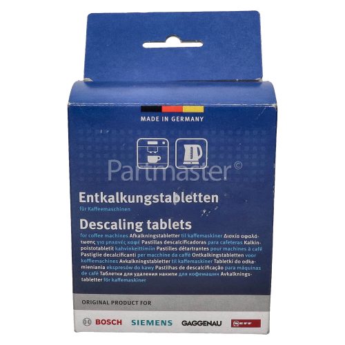 Bosch Descaling Tablets For Coffee Machines, Kettles & Hot Water Dispensers - Pack Of 12