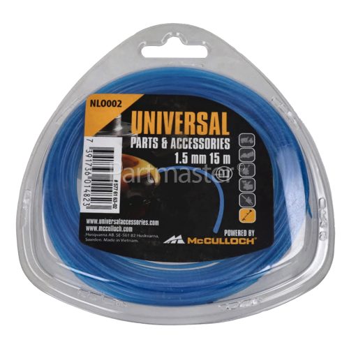 Universal Powered By McCulloch NLO002 Round Strimmer Nylon Line