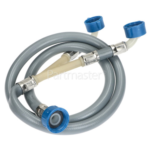 Universal 1.2m Inlet Hose - Single Inlet For Double Valve