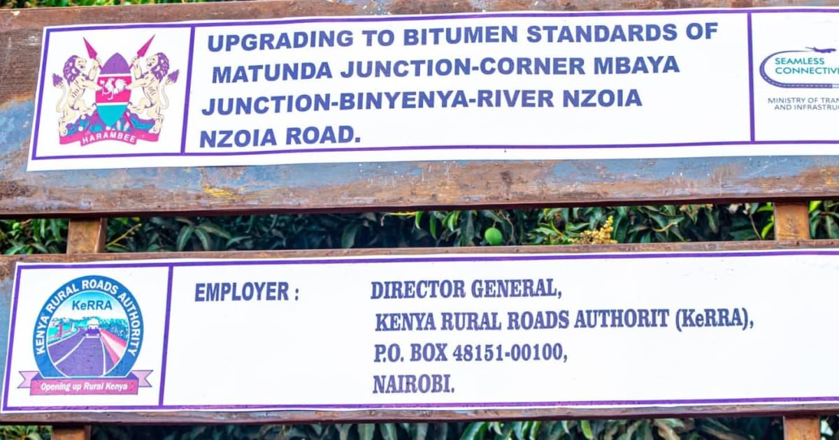 Mugabe Hands Over Matunda Junction–Kona Mbaya–Brigadier Road to Contractor