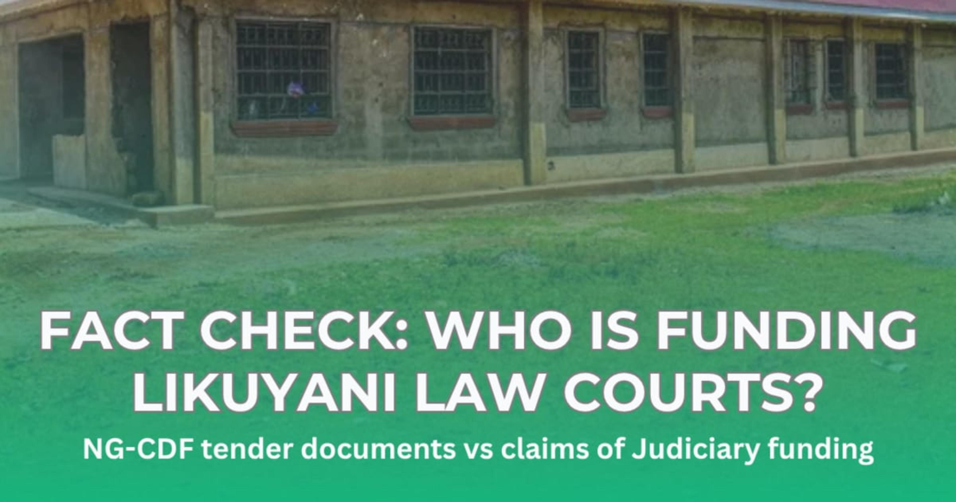 Who Is Really Funding the Likuyani Law Courts?