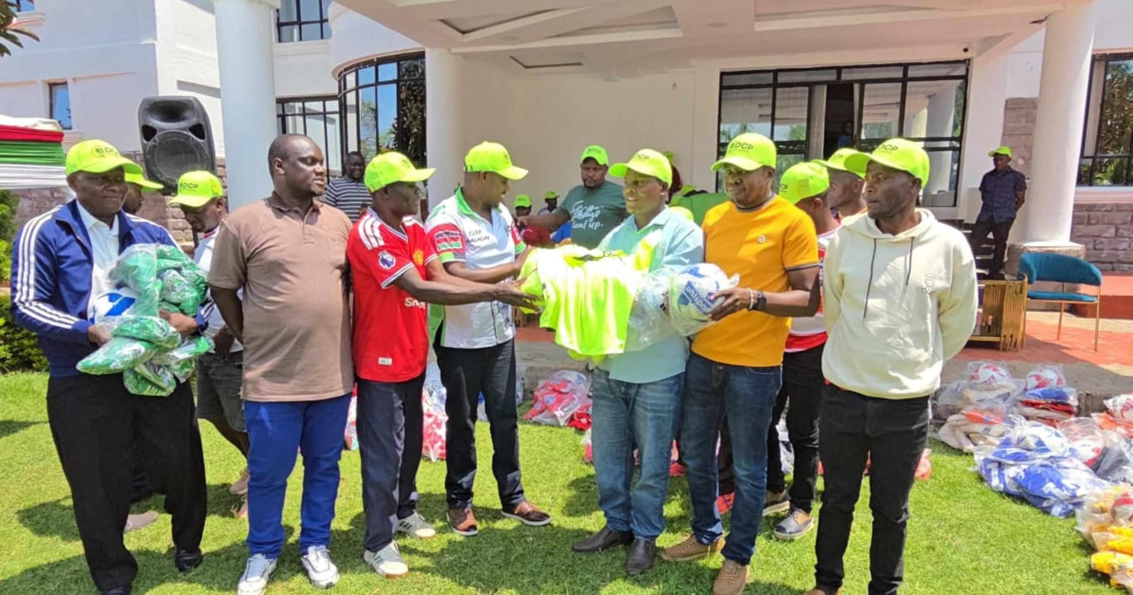 Cleophas Malala Meets 23 Sports Teams, Distributes Equipment in Makunga