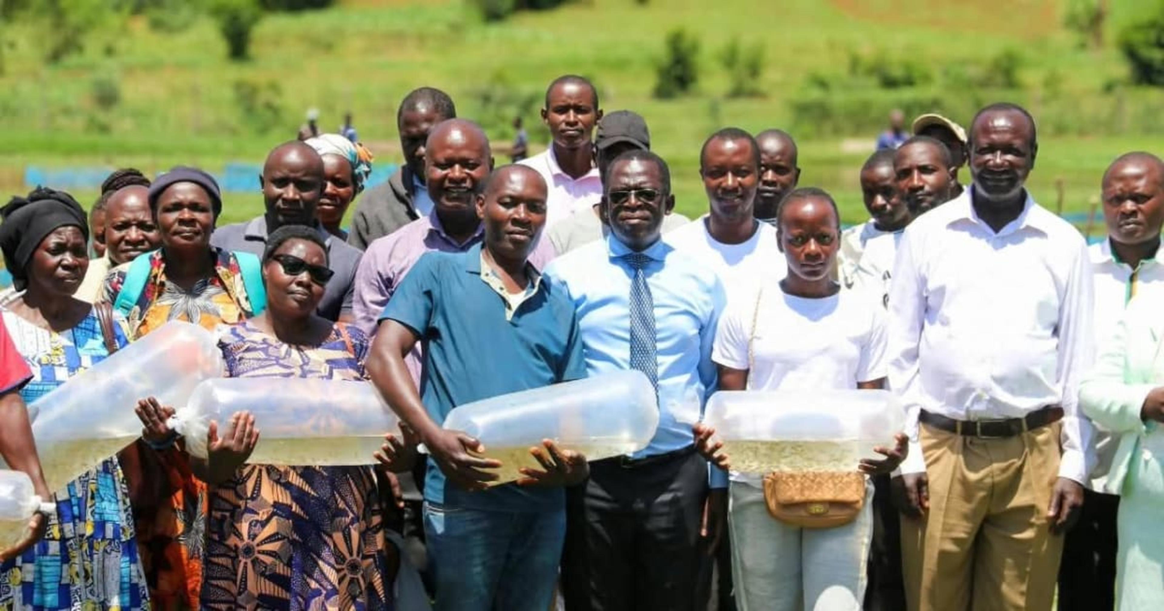 County and Aquarech Launch Distribution of 100,000 Fingerlings to Fish Farmers