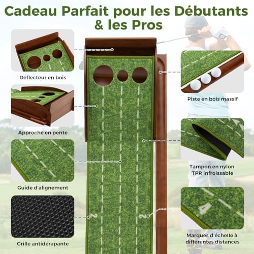 Vue 3 de Costway Tapis De Putting