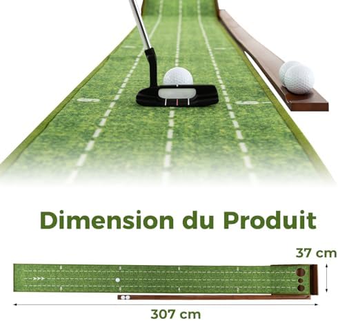 Vue 5 de Costway Tapis De Putting
