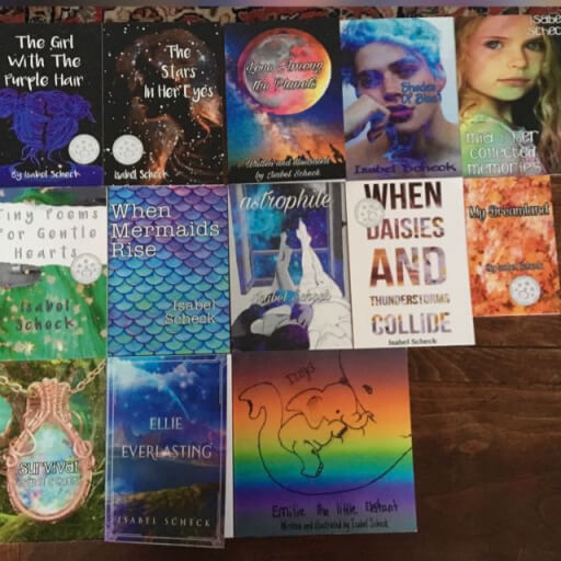 13 of my 23 self-published books