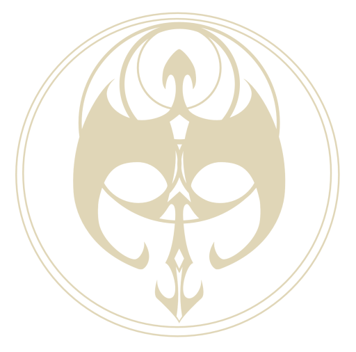 Hecking cool dragon/opera mask logo for the business Magic and Mayhem