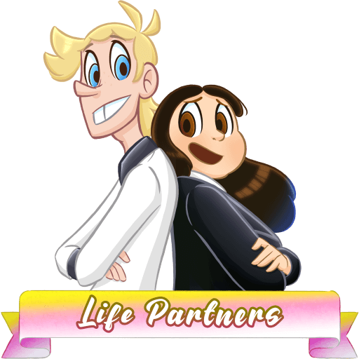 LnR, two characters from the webcomic of the same name, in a Queer Platonic Relationship