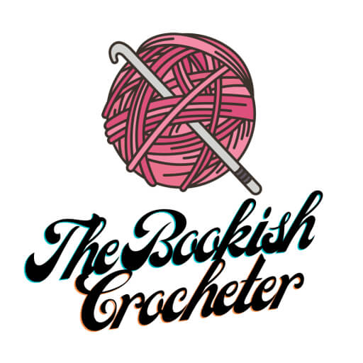 An image of a logo with a ball of yarn and the words "The Bookish Crocheter"