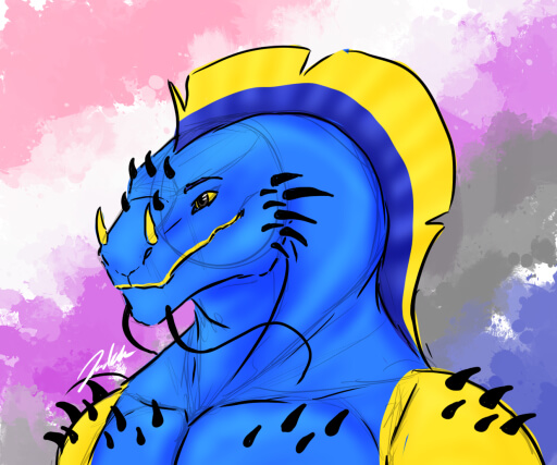 my sona who is also the mascot of my products.