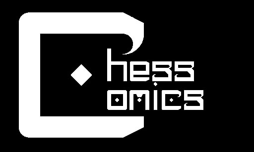 Chess Comics Logo. It displays a large letter "C"; inside the curve of the "C" is "hess" and "comics".