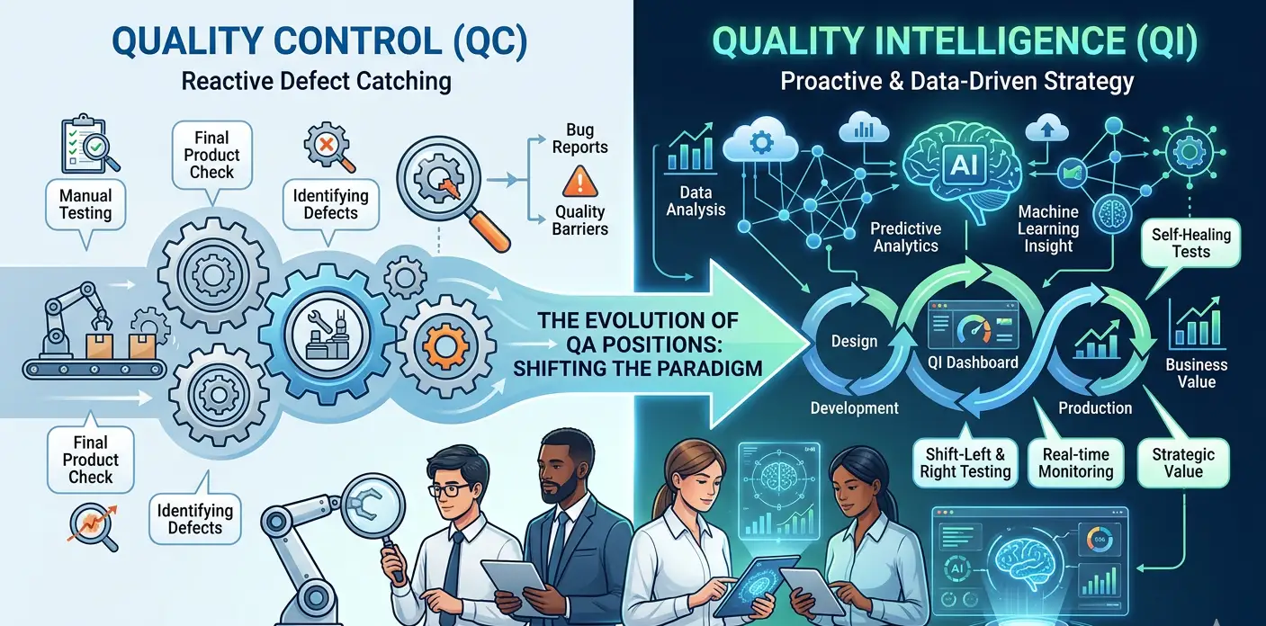 Quality Control (QC) vs. Quality Intelligence (QI), The Evolution of QA: Quality Control to Quality Intelligence