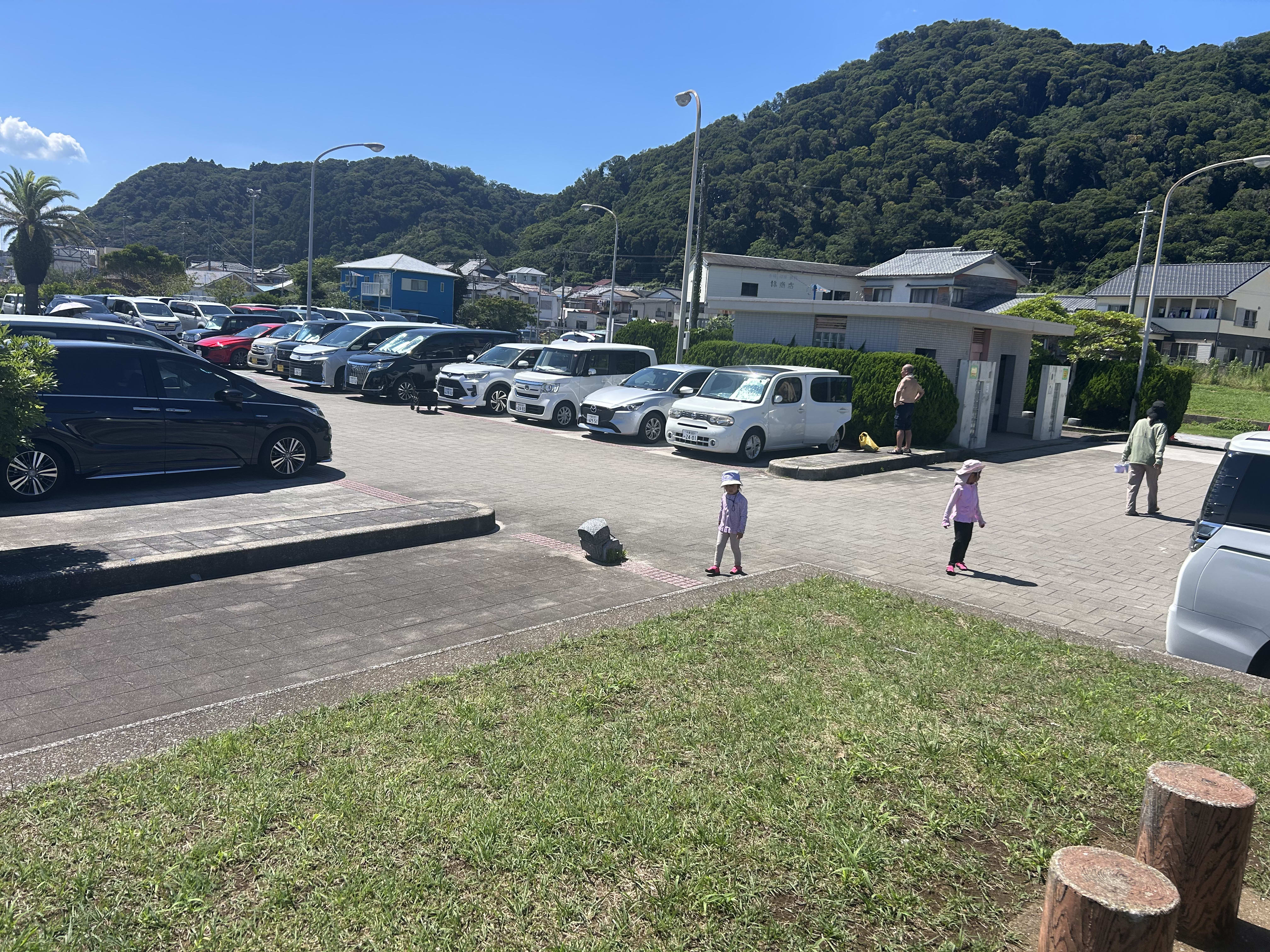 城崎海水浴場の無料駐車場