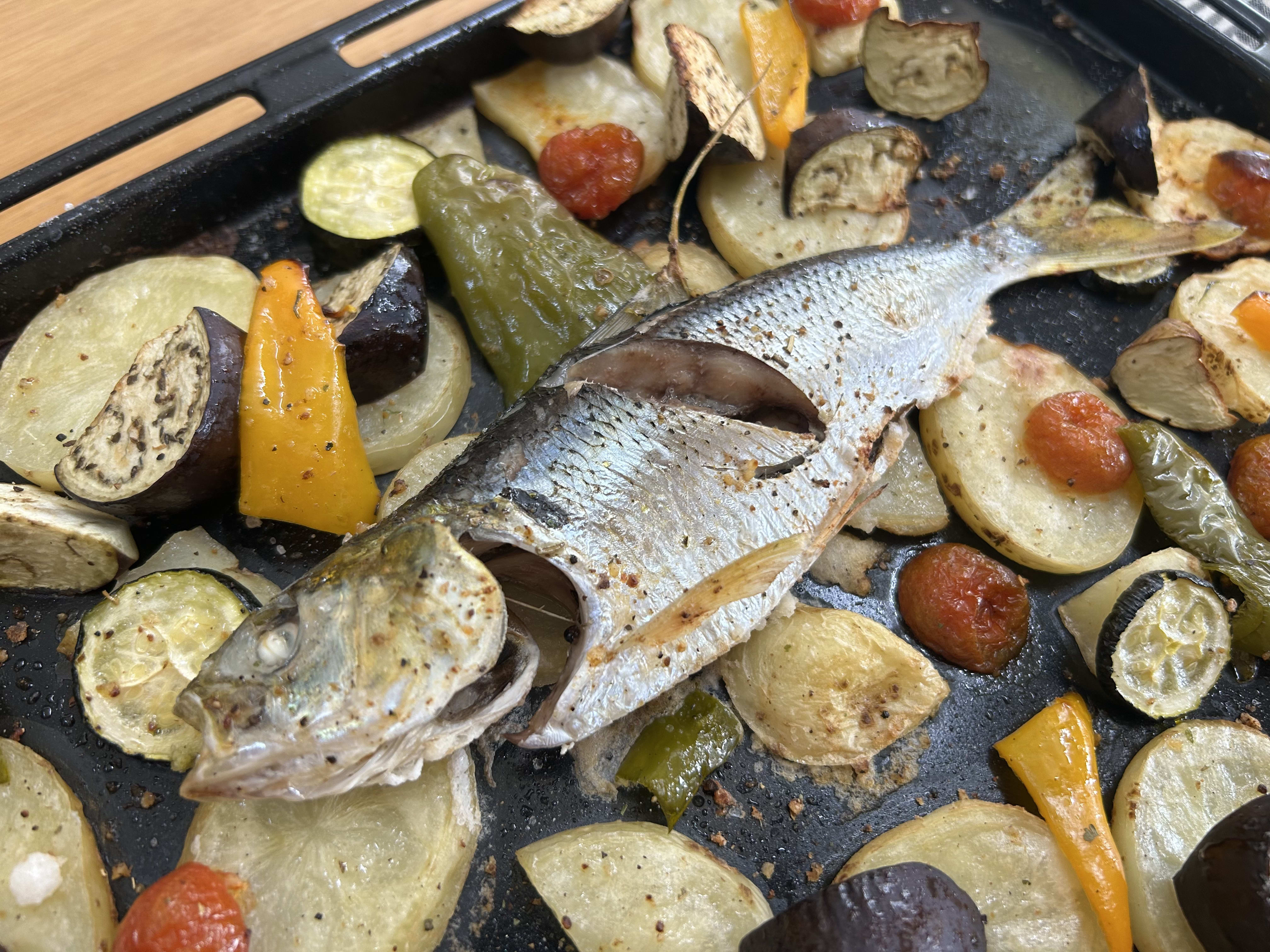 大きめの魚を使ったオーブン焼き