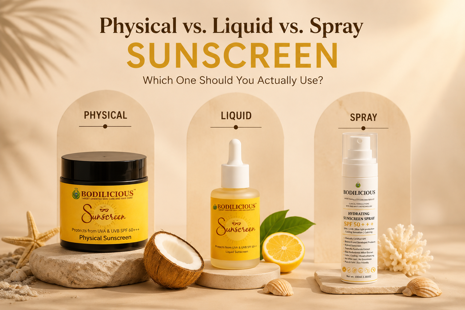 Physical vs. Liquid vs. Spray Sunscreen: Which One Should You Actually Use?